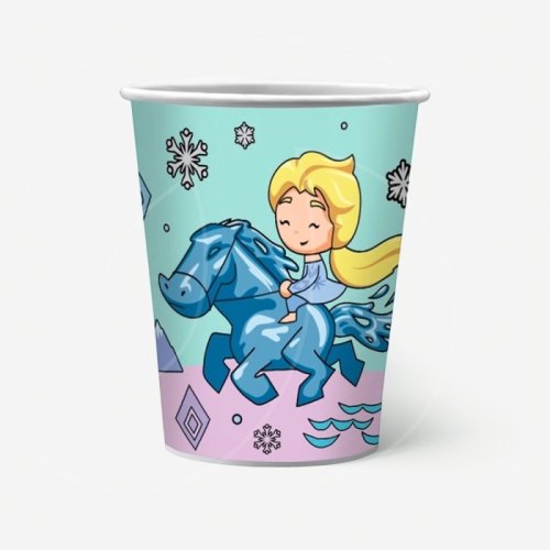 Стакан бумажный "Холодное сердце" 250 мл 300744
