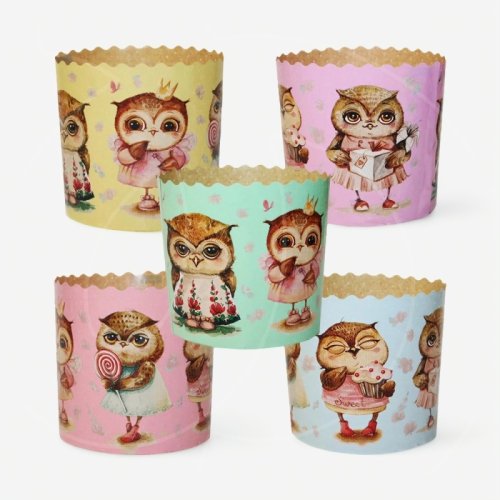 Форма для кулича "Совушки" D110 H85 1 шт 