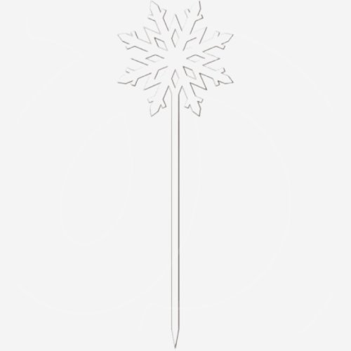 Набор топперов декоративных акриловых "Снежинка" Белый 4х12 см 3 шт ТСК401, 240 ₽ Набор топперов декоративных акриловых "Снежинка" Белый 4х12 см 3 шт ТСК401