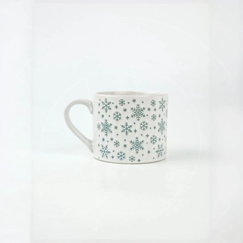 Кружка керамическая Ручная работа "Снежинки" 320 мл 9570954