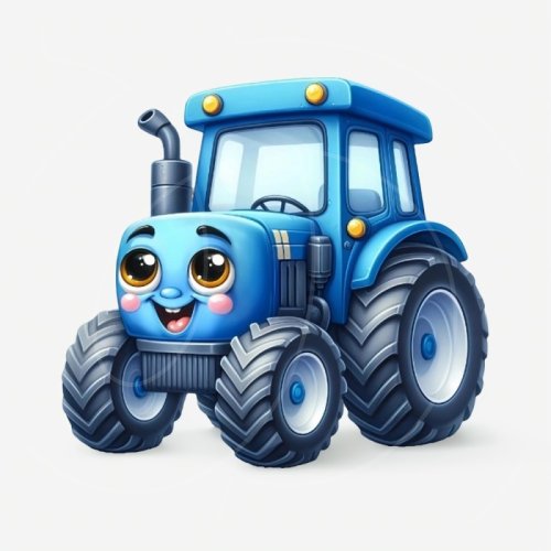 Пряник имбирный "Синий трактор" 