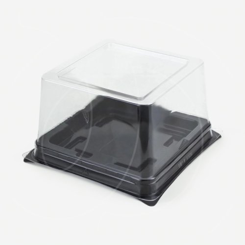Контейнер для десерта Чёрный 14,5х14,5х8 см 