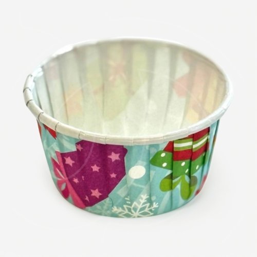 Капсула бумажная с ламинацией "Новогодние подарки" D50 H40 1 шт 			