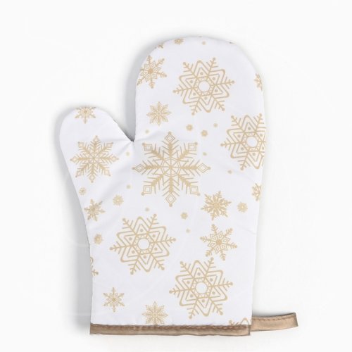 Варежка-прихватка кухонная "Снежинки" 9446098	