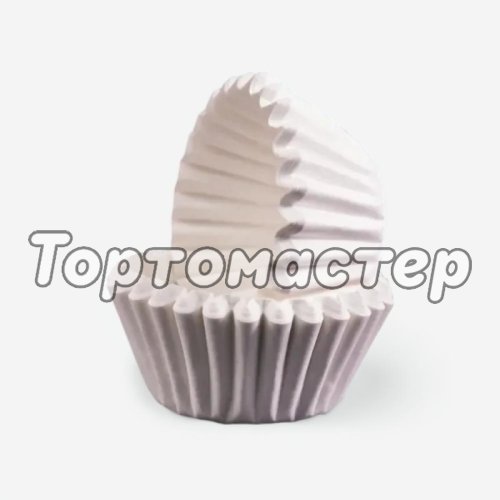 Капсула бумажная для конфет белая 40х28 мм 40 шт 