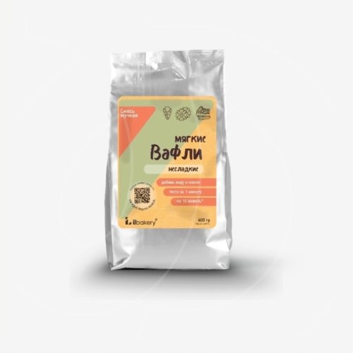 Сухая смесь "Мягкие вафли несладкие" 400 г 