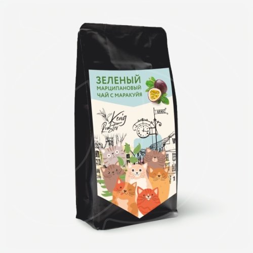 Чай листовой Зелёный марципановый с маракуйей Kenig Roaster 60 г 