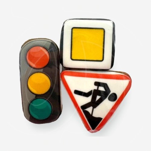 Пряник имбирный "Дорожные знаки 3 шт" 