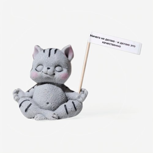 Фигурка из шоколадной глазури "Дзен котик" SM1103