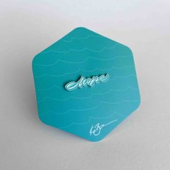 Значок с символом Калининграда "Море" Бирюзовый 