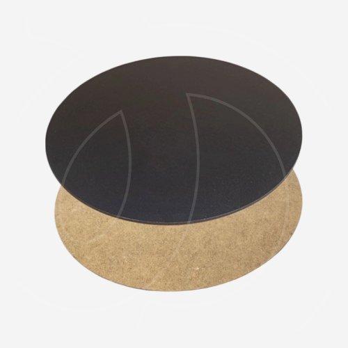 Подложка под торт ЛХДФ Чёрная 3 мм 18 см 