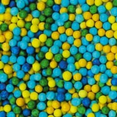 Посыпка Шарики сине-зелёно-жёлто-голубые 2 мм 50 г tp20059