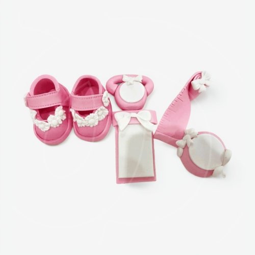 Набор фигурок из мастики "Выписка девочки" 