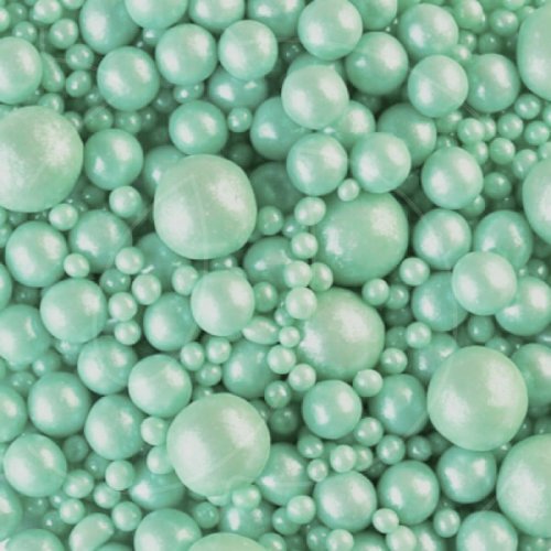 Посыпка кондитерская из дутого риса жемчуг "Изумрудный микс" 500 г 193