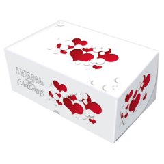 Коробка на 6 капкейков с окошком "Любовь - это счастье" 25х17х10 см 5 шт КУ-062