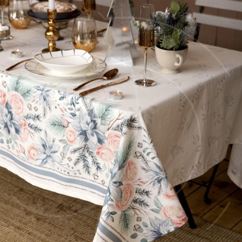 Скатерть для стола Хлопок "Christmas flowers" 149х110 см 5035890	 