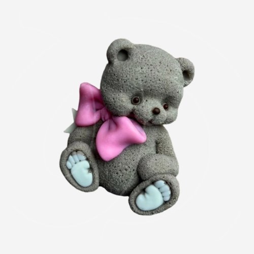 Фигурка из шоколадной глазури "Медвежонок с бантом" 