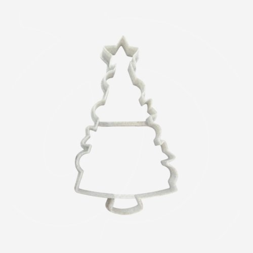 Набор пластиковых вырубок и форма "Рождественская ёлка со звездой" 15,5 см 