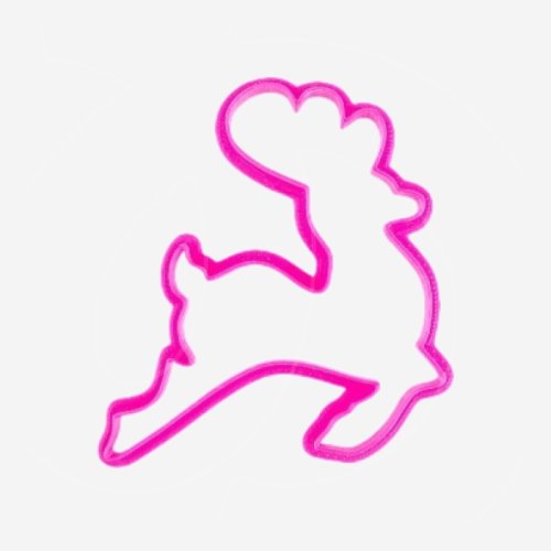 Вырубка пластиковая "Олень" 11 см 