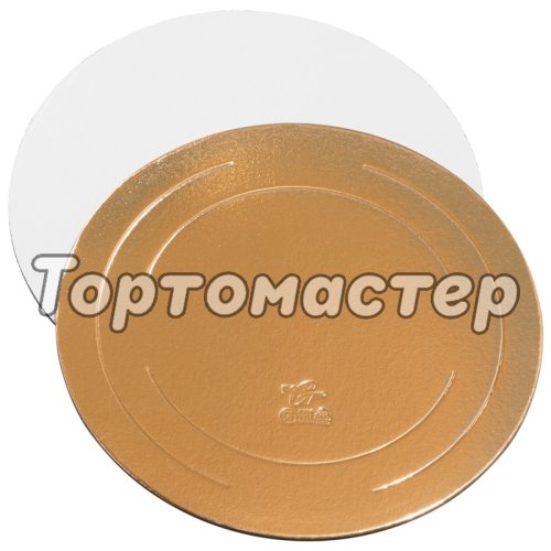 Подложка под торт Золото/Белый ForGenika 3,2 мм 26 см 20 шт ForG BASE 3,2 G/P D 260 S