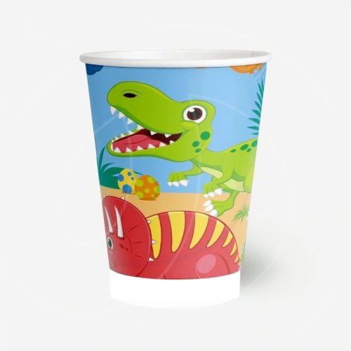 Стакан бумажный "Турбозавры" 250 мл 770061