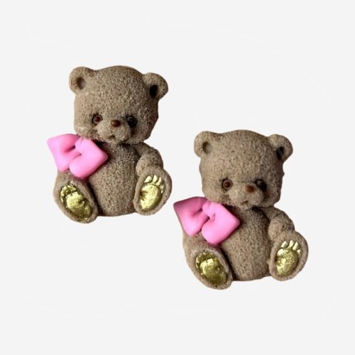 Фигурка из шоколадной глазури "Медвежонок с бантом мини" 