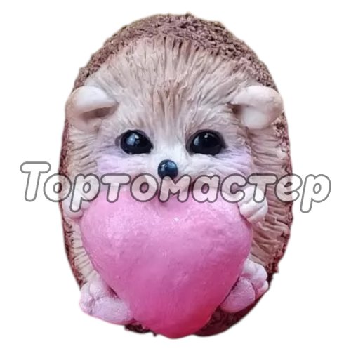 Форма силиконовая "Ёжик с сердечком" 4461