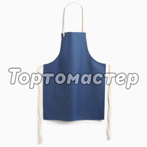 Фартук хлопковый/лён Синий 10300766