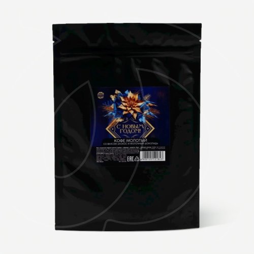 Кофе молотый со вкусом кокоса и молочного шоколада "Новогодний" 30 г 10512184