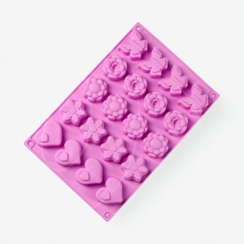 Форма силиконовая "Сердце, бабочка, цветок" 2854880