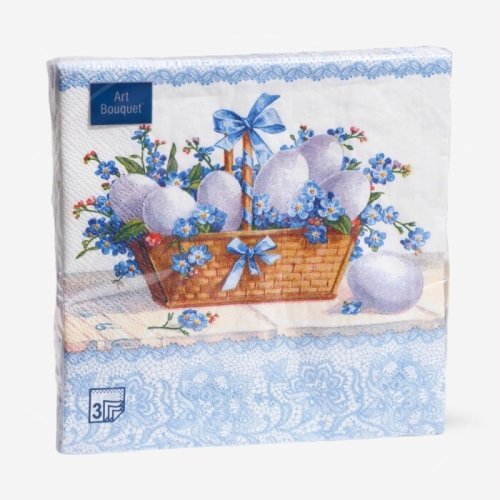 Салфетки бумажные "Пасхальная корзина" 33х33 см 20 шт 7797508