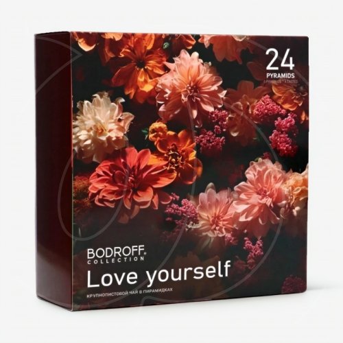 Чай чёрный Bodroff "Love yourself" 24 пирамидки 10559244