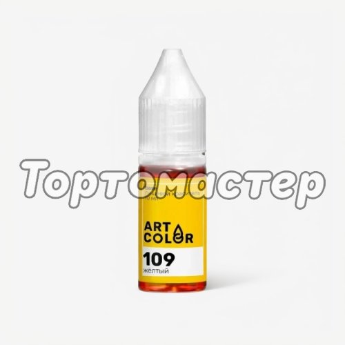 Краситель пищевой гелевый водорастворимый Art Color Base Жёлтый 10 мл 