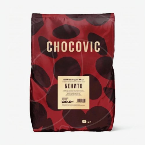Шоколад белый CHOCOVIC "Бенито" 29,9% 5 кг CHW-U25CHVC-25B