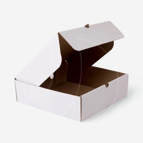 Коробка для пирога белая 33х33х8,5 см 