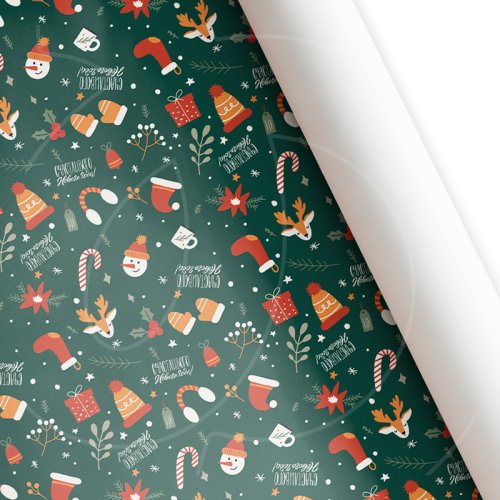 Бумага упаковочная "Счастливого Нового года" 60х87,5 см 14063-10	