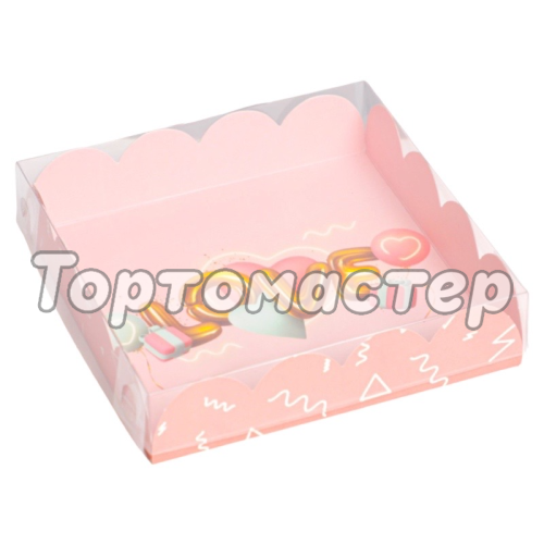 Коробка для сладостей "Воздушная любовь" 13x13x3 см 5 шт 7155175
