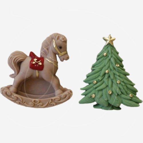 Фигурка из шоколадной глазури "Лошадка и ёлочка" ФГ183