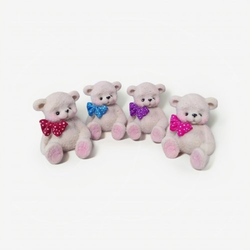 Фигурка из шоколадной глазури "Мишка с большим бантом" 