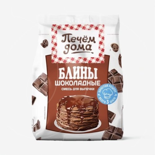 Сухая смесь для выпечки "Блины шоколадные" Печём Дома 300 г 