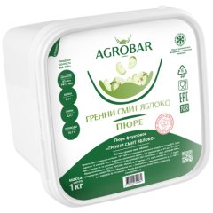 Пюре замороженное AGROBAR Яблоко Гренни смит 1 кг 