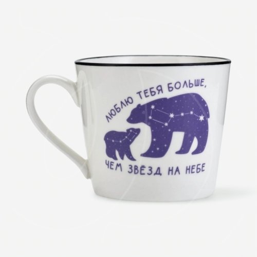 Кружка керамическая "Люблю" 350 мл 9107534