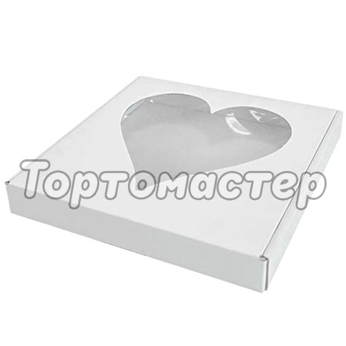 Коробка для Печенья/конфет с Фигурным окном "Сердце" 1шт УПП-1-СР