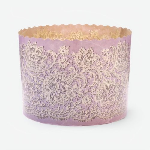Форма для кулича "Кружево сиреневое" D110 H85 1 шт 