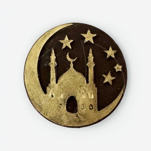 Фигурка из шоколадной глазури "Полумесяц большой" 9 см 