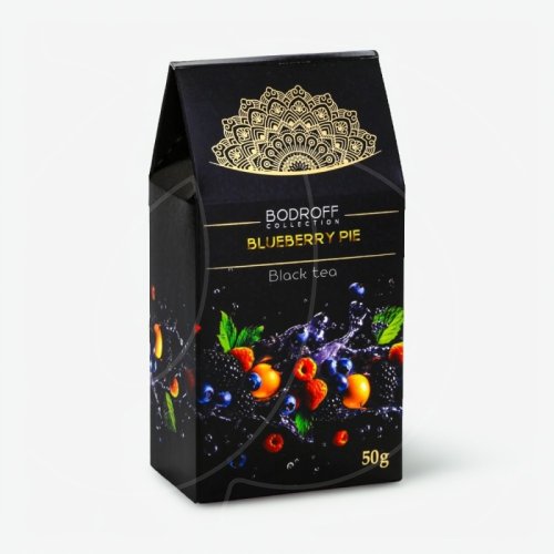 Чай листовой чёрный со вкусом черничного пирога Bodroff 50 г 10397733