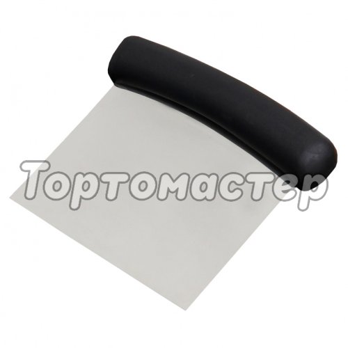 Шпатель металлический с пластиковой ручкой 13х11 см 2385999