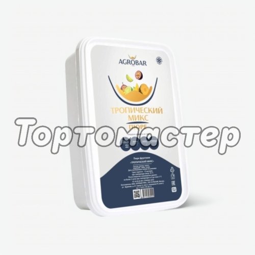 Пюре замороженное AGROBAR Тропический микс 250 г 