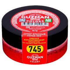 Краситель пищевой сухой жирорастворимый GUZMAN 745 Супер красный 5 г 745