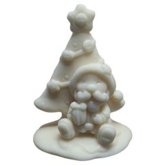 Молд силиконовый Дедушка Мороз с ёлкой 1245